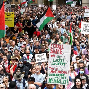 Protesters in Australia rally against Israeli president’s visit