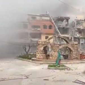 Witness records Israeli strike on building in Lebanon’s Tyre