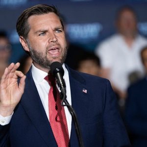 Vance claims ‘Democrats are helping China’ in pitch to autoworkers at Big Rapids campaign event