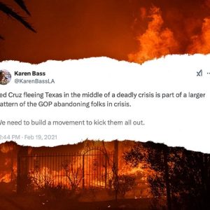 Karen Bass’ 2021 tweet comes back to haunt her as LA residents demand accountability