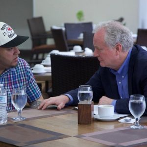 Dem Senator Van Hollen meets, shakes hands with Abrego Garcia; El Salvador says inmate will remain in custody