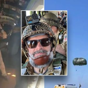 WATCH: House lawmakers parachute out of WWII-era plane at Normandy