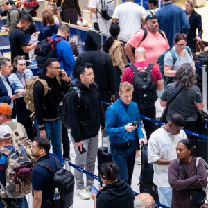 Shutdown nears an end, but flight delays and cancellations keep piling up, data shows
