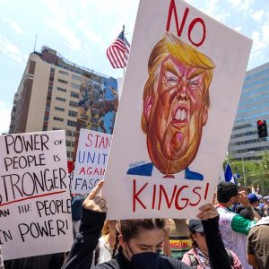 Trump reacts to ‘No Kings’ protests by saying ‘I’m not a king, I work my ass off’