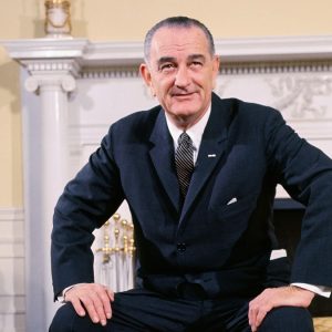 Lyndon B Johnson’s presidency began when JFK was assassinated in 1963