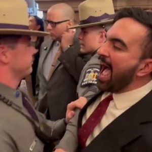 New York assemblyman tries to confront Tom Homan over arrest of Columbia University anti-Israel activist