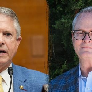 Kansas Senate rivals distance themselves from party leaders in fiery debate