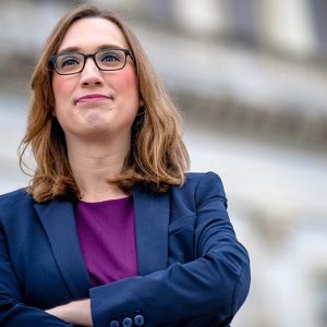 Republican upsets party-backed rival to challenge first openly trans member of Congress