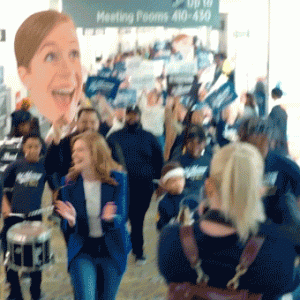 Dem Senate candidate ripped for Kamala Harris-style marching band theatrics at convention