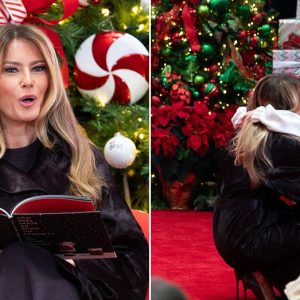 Melania Trump gives uplifting message about Santa to young kids at hospital