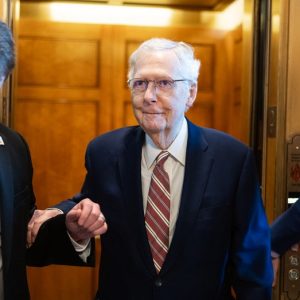 Sen Mitch McConnell hospitalized, ‘receiving  excellent care,’ his office says
