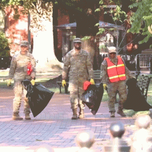 DC launches ‘We the People’ campaign while National Guard patrols streets, picks up trash