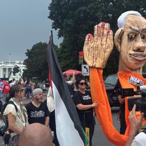 Anti-Israel protesters descend on White House as Biden meets with Netanyahu