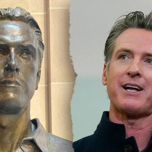 Gavin Newsom responds to claims he secretly helped fund his own bronze bust: ‘Free tinfoil hat’