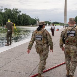 Former Olympian among those charged with vandalizing Reflecting Pool, Trump vows immediate repairs: report