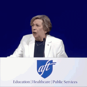WATCH: Weingarten gestures wildly during anti-Trump rant, later says he drives her to drink