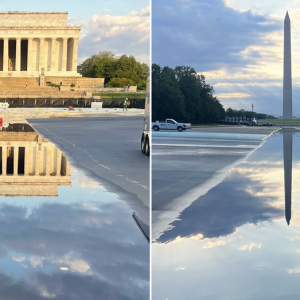 Trump shares stunning photos of Lincoln Memorial Reflecting Pool renovation, says project is ahead of schedule