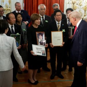 North Korea test-fires cruise missiles as Trump visits South Korea