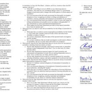 US senators urge Rubio to press Israel over journalist killings