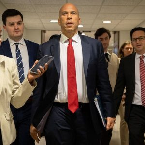 GOP blocks Booker-led push to curb Trump’s military authority in Iran