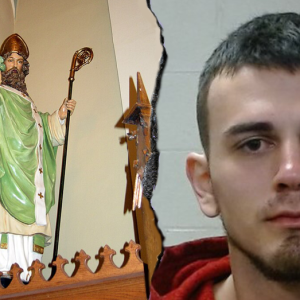 ‘Face of evil’: Catholic Church named after St. Patrick vandalized with Satanic message