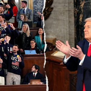 Independents loved moment Trump introduced Team USA men’s hockey team, voter dial shows