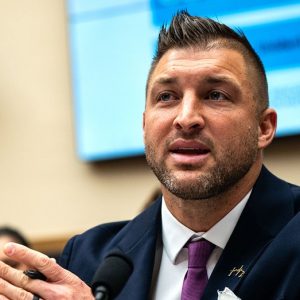 Tim Tebow urges Congress to fight child trafficking, abuse in emotional plea: ‘Darkest hour of need’
