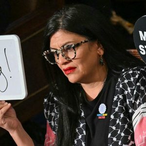 ‘Squad’ member delivers real-time whiteboard responses to Trump: ‘No king!’