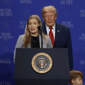 In Nevada speech, Trump chases after toddler on stage before joking he doesn’t want him to ‘be Biden and fall’