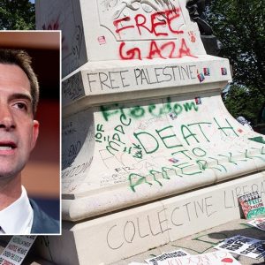 Rioter vandalism targeted after DC statues defaced: ‘Long Live Hamas’