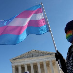 Trans rights activists stage ‘bathroom sit-in’ near Mike Johnson’s office amid Capitol Hill restroom ban