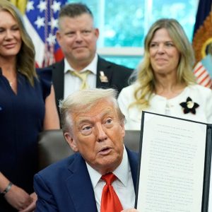 Trump signs proclamation commemorating Abbey Gate attack anniversary with Gold Star families