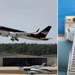 Air Force One scraps iconic Kennedy-era paint scheme for Trump-approved red, white, blue design