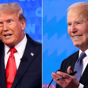 Trump calls Biden a ‘cognitive mess’ after pushing him during debate to take a test