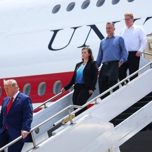Trump gives emotional tribute to fallen Army Lt Tyler Feehan after flying grieving family on Air Force One