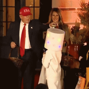Trump strikes again with viral candy move during first Halloween back at White House