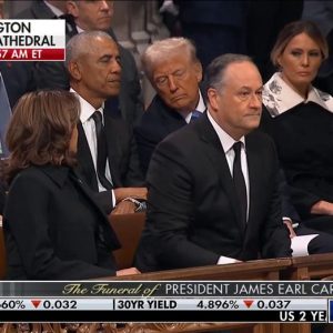 Harris’ ‘ice princess’ demeanor, Bush’s belly-tap were key expressions at Jimmy Carter’s funeral: expert